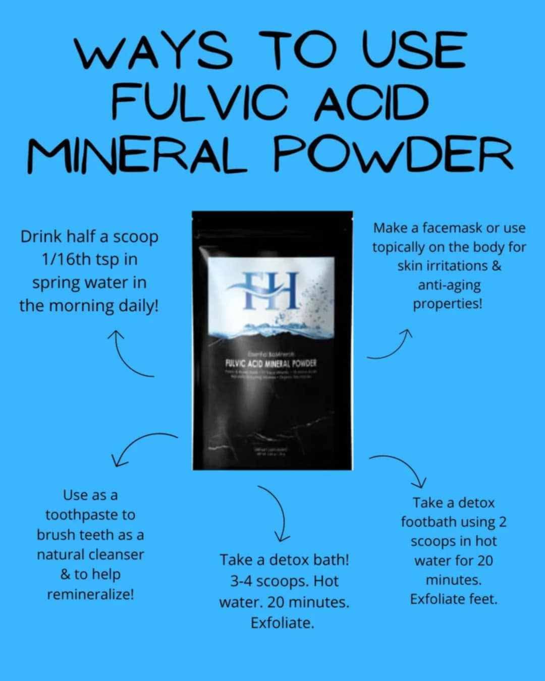 Fulvic Acid Mineral Liquid & Powder - Chelates Heavy Metals, 70+ Minerals & Electrolytes (Lasts 3-4 Months)