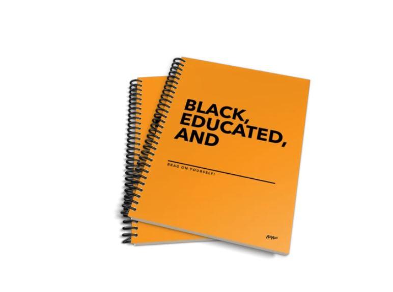 College Ruled 1 Subject Flexible Paperboard Cover Spiral Notebook - Nik Nax - BlackOwned365