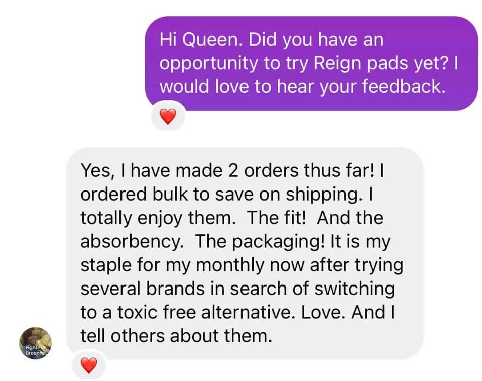 Heavy Flow (8 Per Pack) - Reign Pads - BlackOwned365