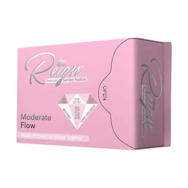 Reign Premium Sanitary Napkins Moderate Flow Maxi Pads for Women - BlackOwned365