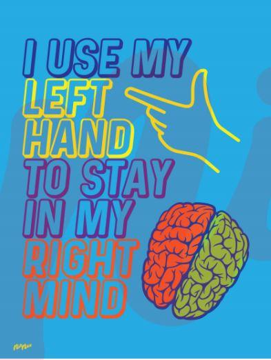 Spiral Notebook (Left Handed) 1 Subject - College Ruled - Nik Nax (Left Hand / Right Mind) - BlackOwned365