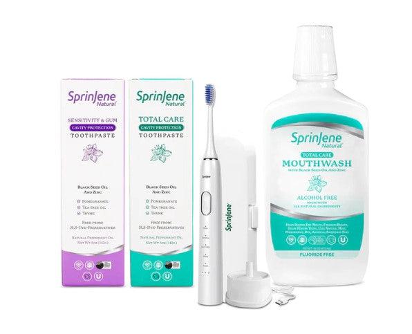SprinJene Cavity protection or Fluoride-Free Bundle Pack - BlackOwned365