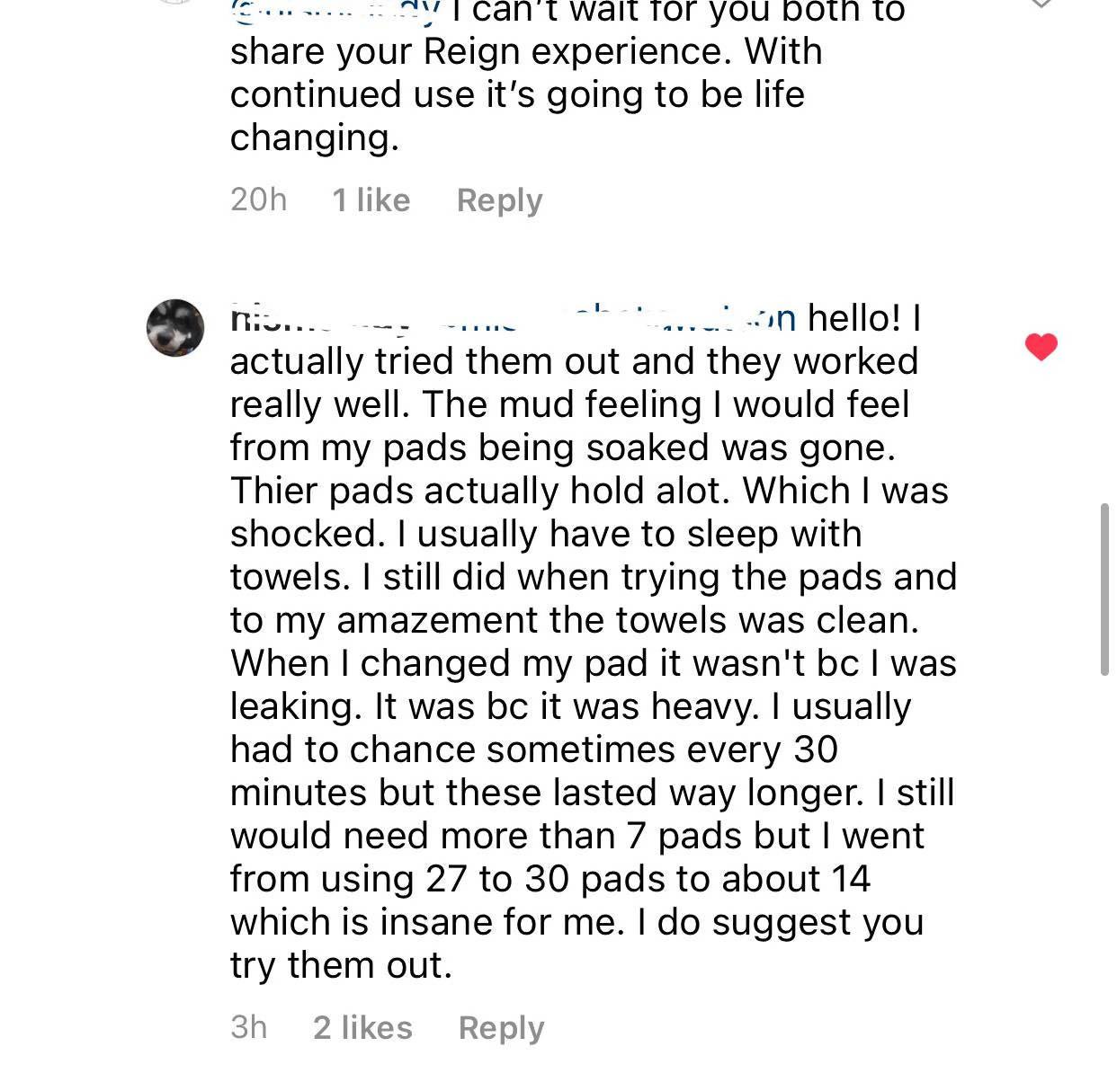 Super Heavy Flow (7 Per Pack) - Reign Pads - BlackOwned365