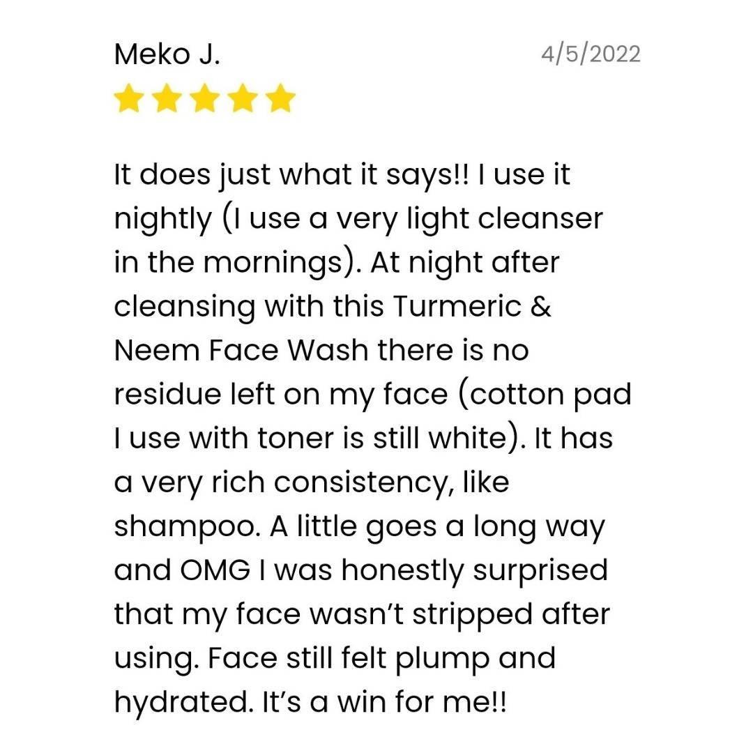 Turmeric & Neem Face Wash - BlackOwned365