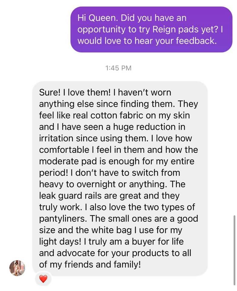 Very Light Flow Panty Liners (20 Per Pack) - Reign Pads - BlackOwned365