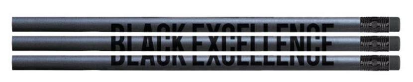 Wooden Pencil #2, Non Toxic Lead - 12-count pack - Nik Nax (Black Excellence) - BlackOwned365