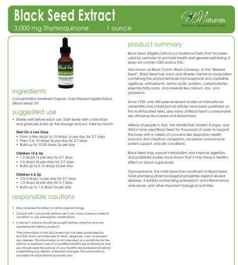 Organic Cold Pressed Castor Seed Oil & Black Seed Oil Combo