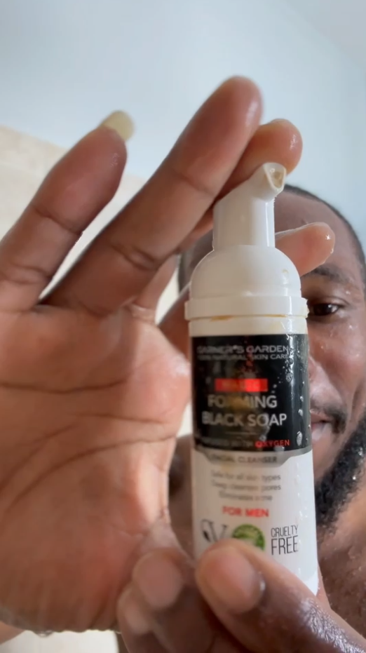 African Black Soap Facial Cleanser | Men's | H2O2